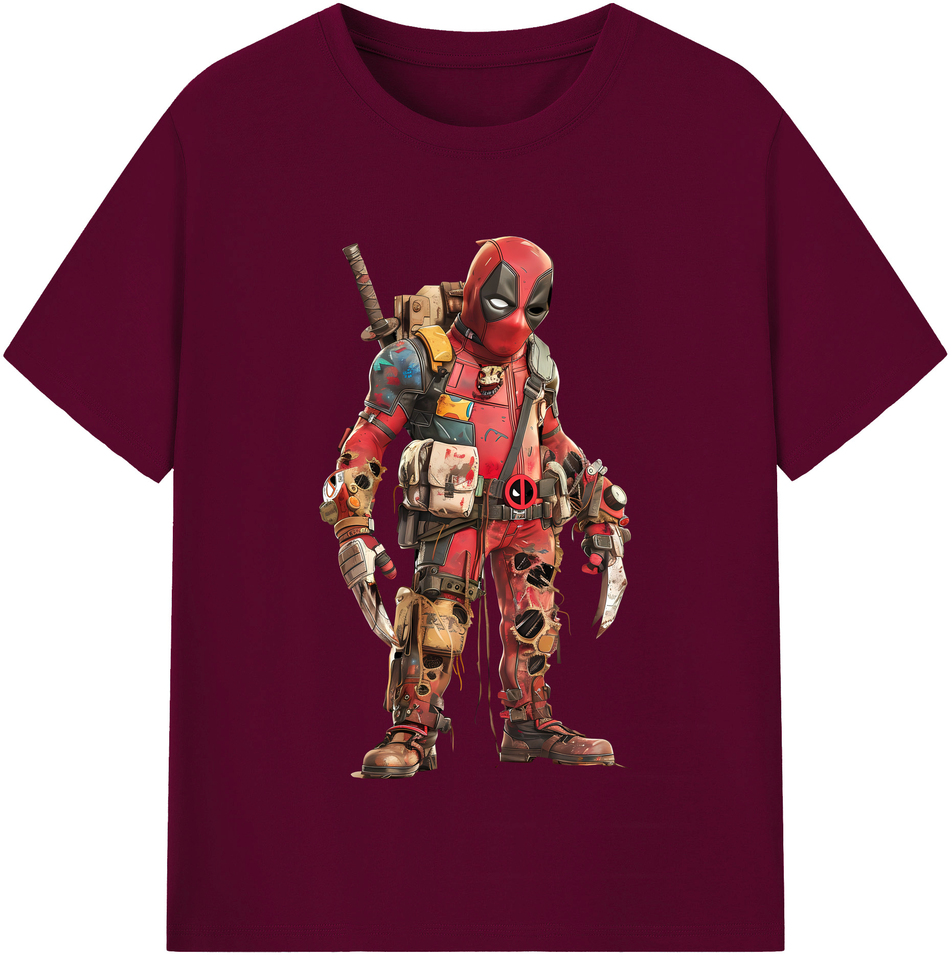 （画像用） Deadpool デッドプール レディースカジュアルプリントTシャツ（綿100％）